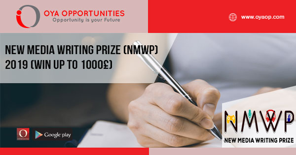 New Media Writing Prize (NMWP) 2019 (Win up to 1000£)