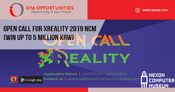 Open Call for XReality 2019 NCM (win up to 5 million KRW)
