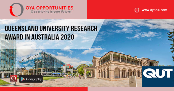 Queensland University Research Award in Australia 2020