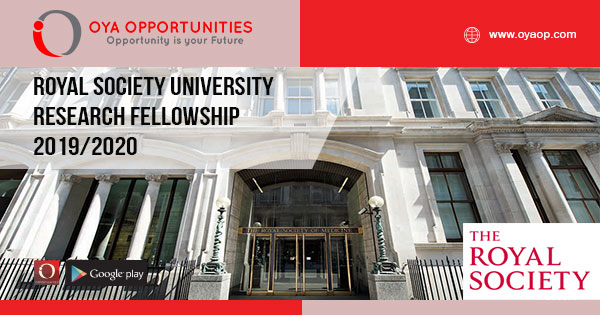Royal Society University Research Fellowship 2019/2020