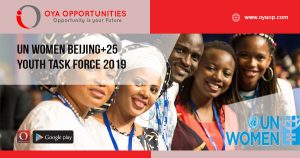 UN Women Beijing+25 Youth Task Force 2019