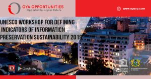UNESCO Workshop for Defining Indicators of Information Preservation Sustainability 2019 (Funding available)