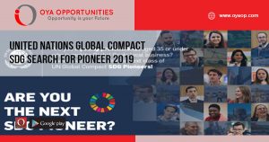 United Nations Global Compact SDG Search for Pioneer 2019