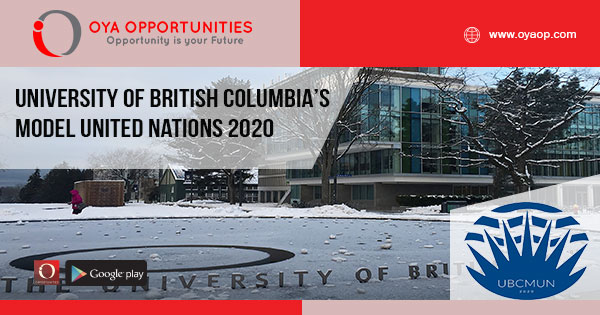 University of British Columbia’s Model United Nations 2020