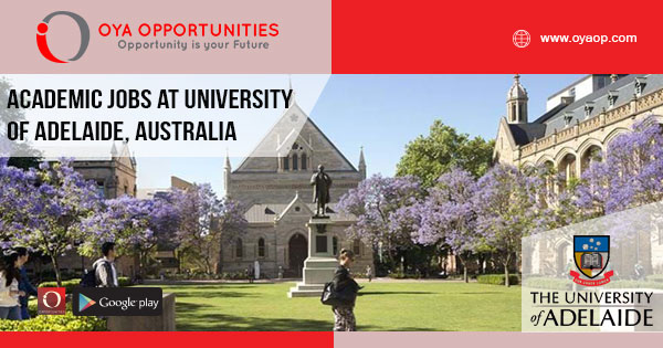 Academic Jobs at University of Adelaide