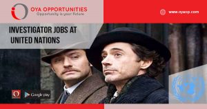 Investigator jobs at United Nations