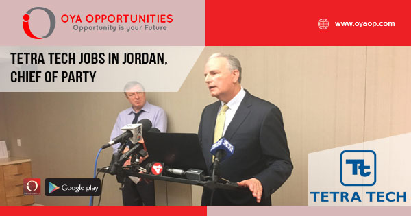 Tetra Tech jobs in Jordan, Chief of Party