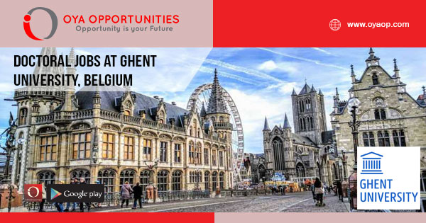 Doctoral Jobs at Ghent University, Belgium