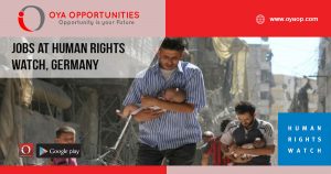 Jobs at Human Rights Watch, Germany