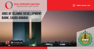Jobs at Islamic Development Bank, Saudi Arabia