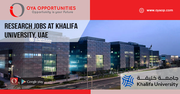Research jobs at Khalifa University, UAE