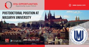 Postdoctoral position at Masaryk University