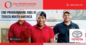 CNC Programming jobs at Toyota North America