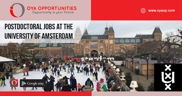 Postdoctoral jobs at the University of Amsterdam