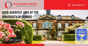 Data Scientist jobs at the University of Dundee