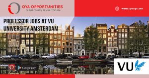 Professor jobs at VU University Amsterdam