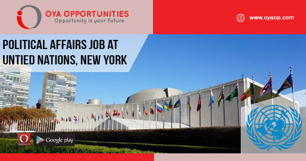 Political Affairs Job at Untied Nations