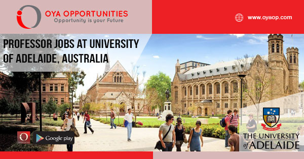 Professor jobs at University of Adelaide