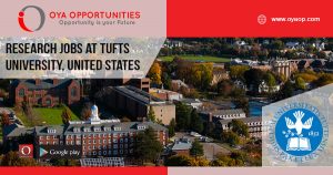 Research Jobs at Tufts University, United States