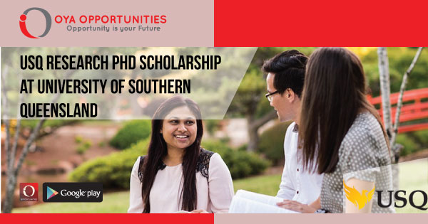 USQ Research PhD Scholarship at University of Southern Queensland