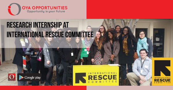 Research Internship at International Rescue Committee