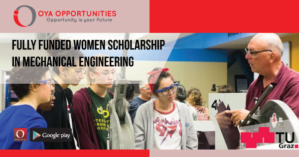Fully Funded Women Scholarship in Mechanical Engineering