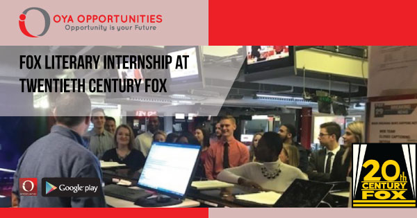 Fox Literary Internship at Twentieth Century Fox