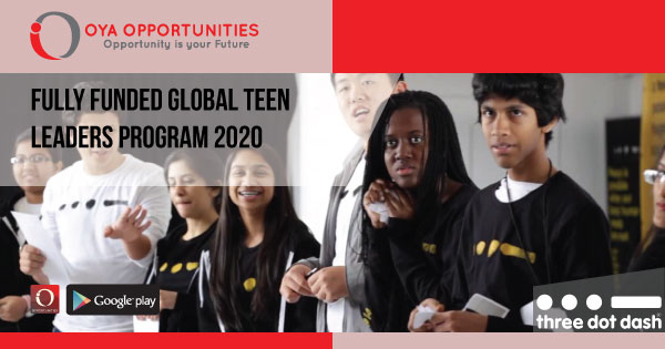 Fully Funded Global Teen Leaders Program 2020