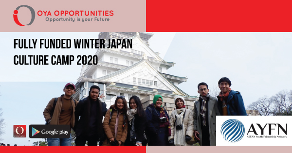 Fully Funded Winter Japan Culture Camp 2020