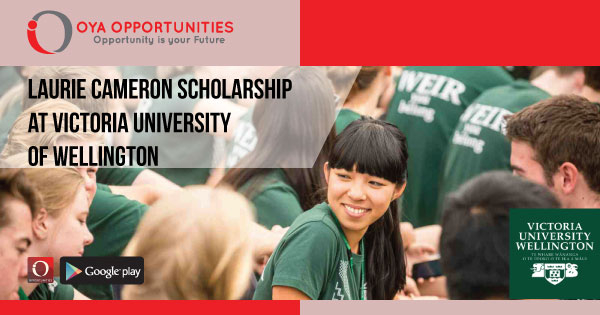 Laurie Cameron Scholarship at Victoria University of Wellington