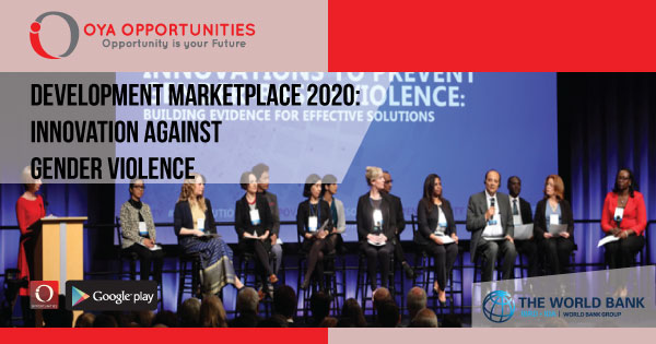 Development Marketplace 2020: Innovation Against Gender Violence