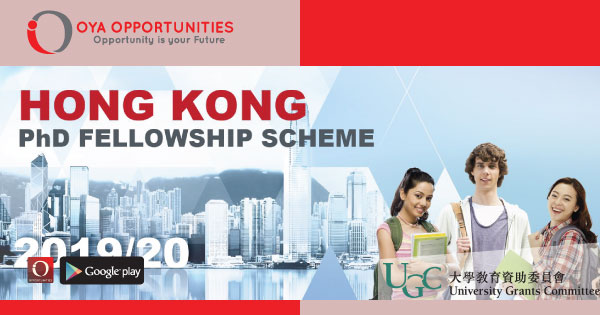 Hong Kong PhD Fellowship Scheme 2020/2021