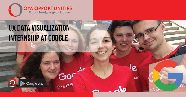 UX Data Visualization Internship at Google