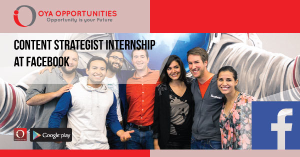 Content Strategist Internship at Facebook