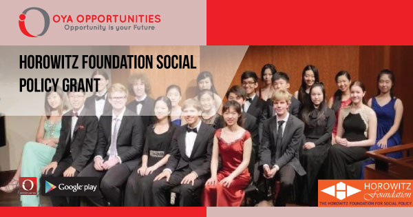 Horowitz Foundation Social Policy Grant