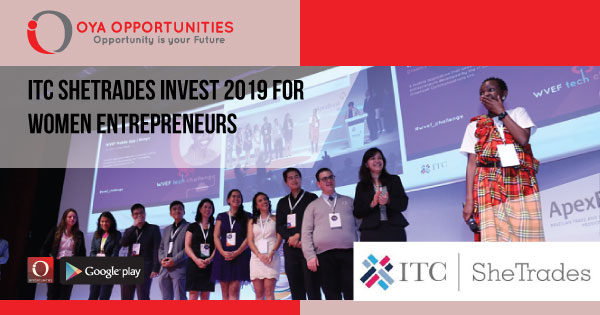 ITC SheTrades Invest 2019 for Women Entrepreneurs