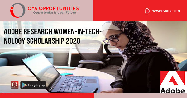 Adobe Research Women-in-Technology Scholarship 2020