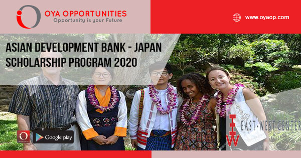 Asian Development Bank - Japan Scholarship Program 2020