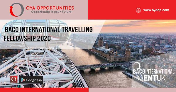 BACO International Travelling Fellowship 2020