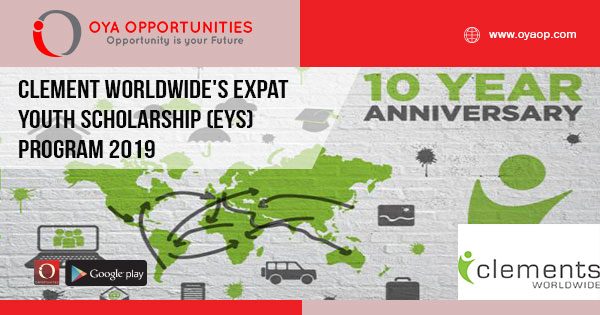 Clement Worldwide's Expat Youth Scholarship (EYS) Program 2019