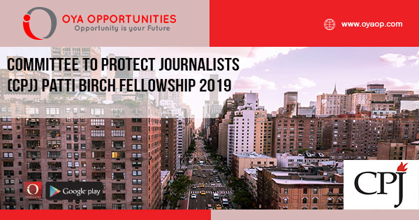 Committee to Protect Journalists (CPJ) Patti Birch Fellowship 2019