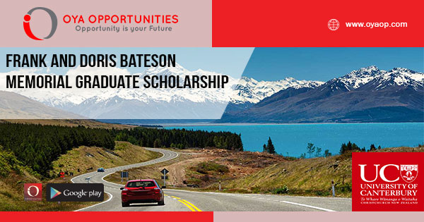Frank and Doris Bateson Memorial Graduate Scholarship