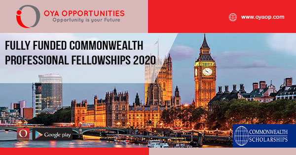 Fully Funded Commonwealth Professional Fellowships 2020
