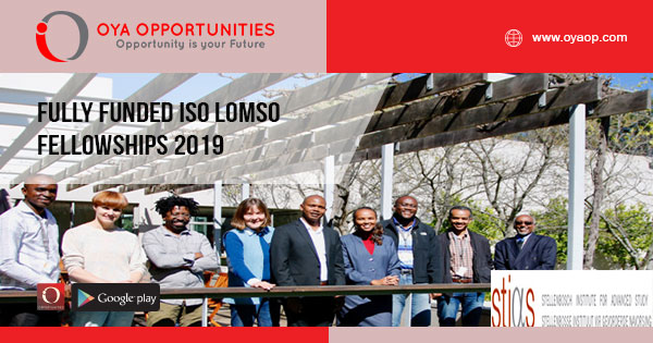 Fully Funded Iso Lomso Fellowships 2019