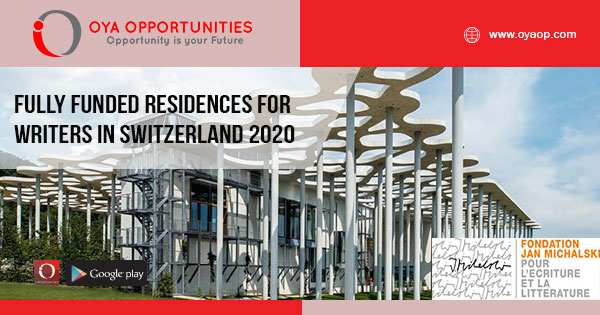 Fully Funded Residences for writers in Switzerland 2020