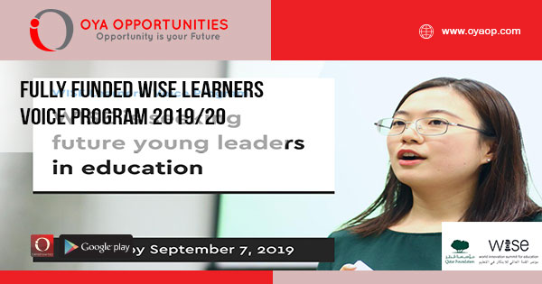 Fully Funded WISE Learners Voice Program 2019/20