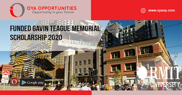 Funded Gavin Teague Memorial Scholarship 2020