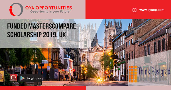 Funded MastersCompare Scholarship 2019, UK