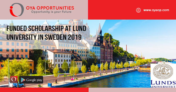 Funded Scholarship at Lund University in Sweden 2019