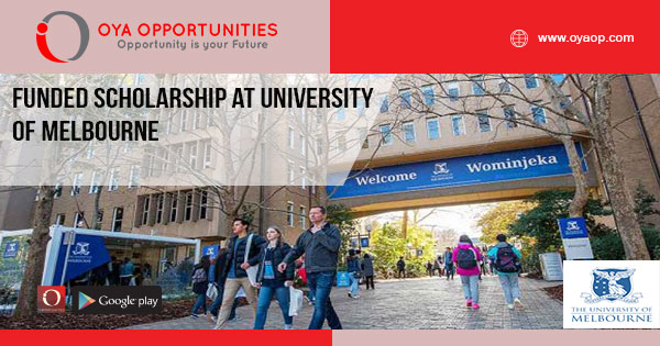 Funded Scholarship at University of Melbourne